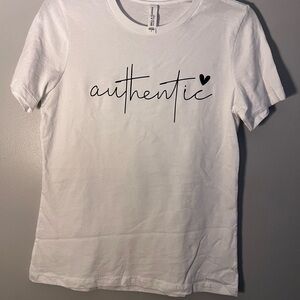White Authentic Graphic T-Shirt